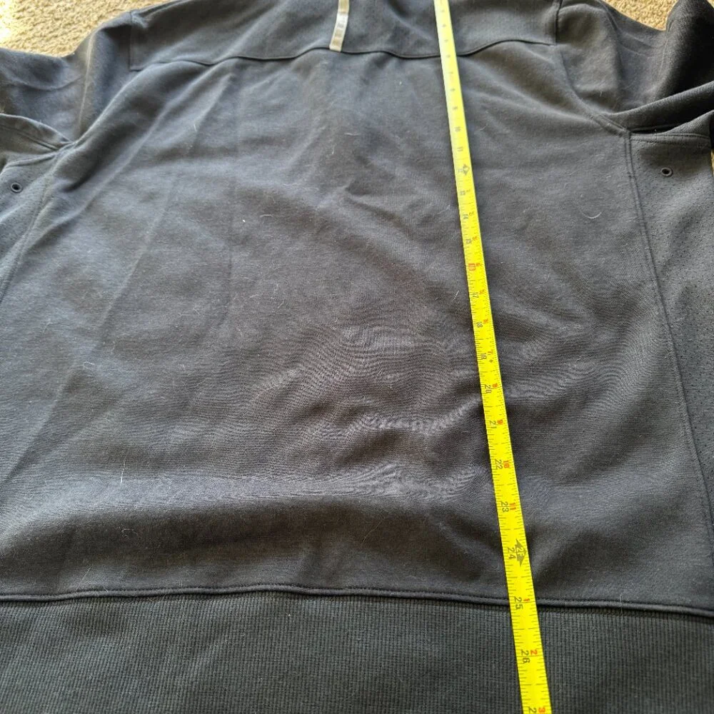Nike Dri-Fit Heavyweight Quarter-Zip Size Large Men's Black Vented‎ Sleeve